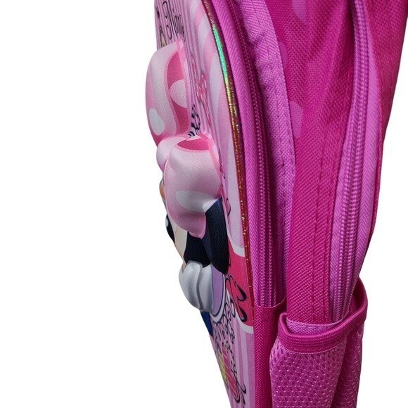 Disney Minnie Mouse Pink New Pop Out 3D Backpack - Picture 12 of 12